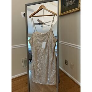 Andrée By Unit Size 1X Sparkle Sequence Short Party Dress Concert. NWT